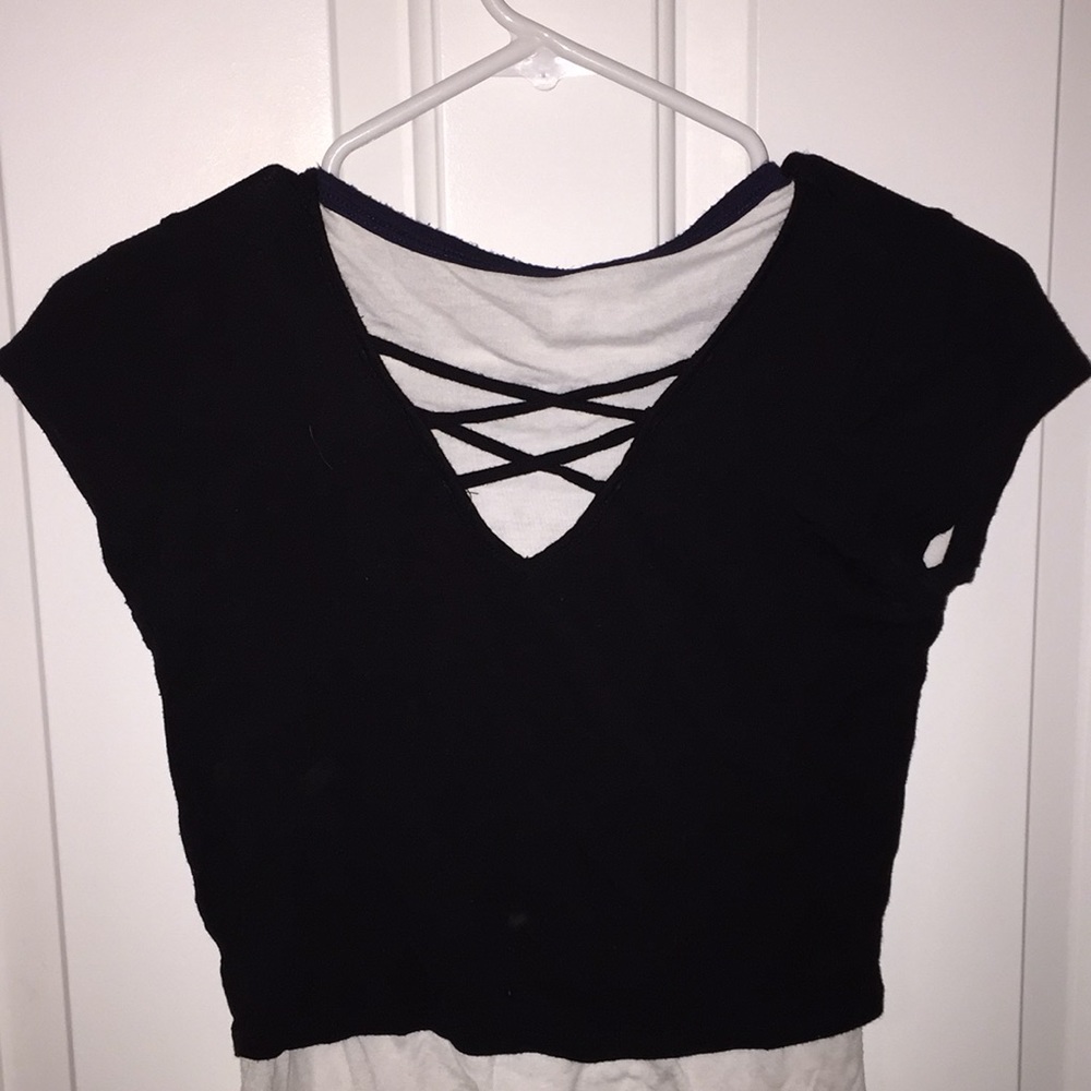 Black crop top